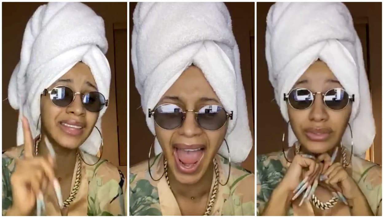 "Dios nos está castigando": Cardi B ora todas las noches ante la incertidumbre que se vive con el coronavirus