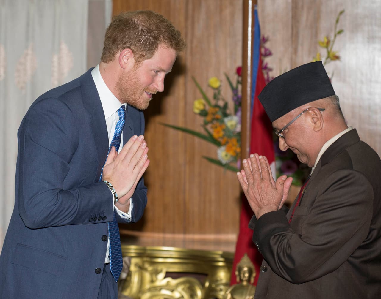 El hijo de Lady Di en su primera visita oficial a Nepal.