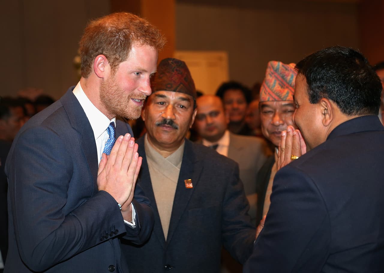 El hijo de Lady Di en su primera visita oficial a Nepal.