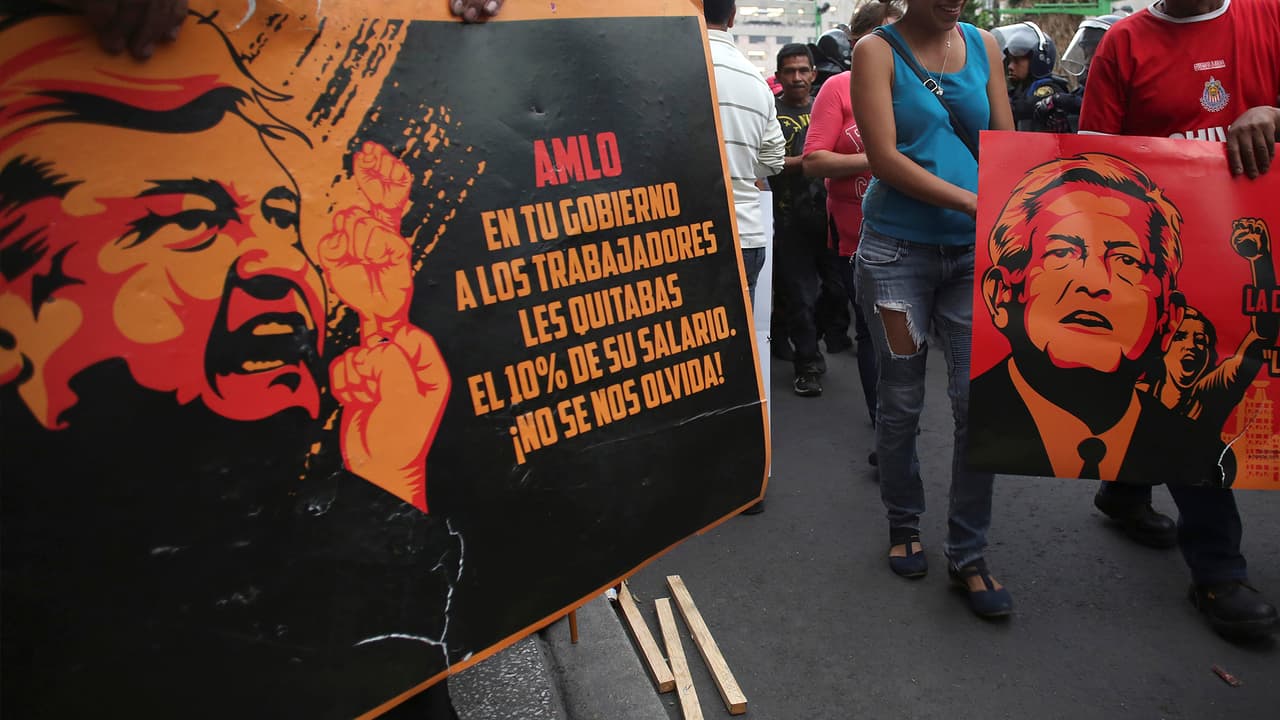 Sindicalistas del gobierno de Ciudad de México aseguran que los obligaron a protestar en contra de López Obrador 