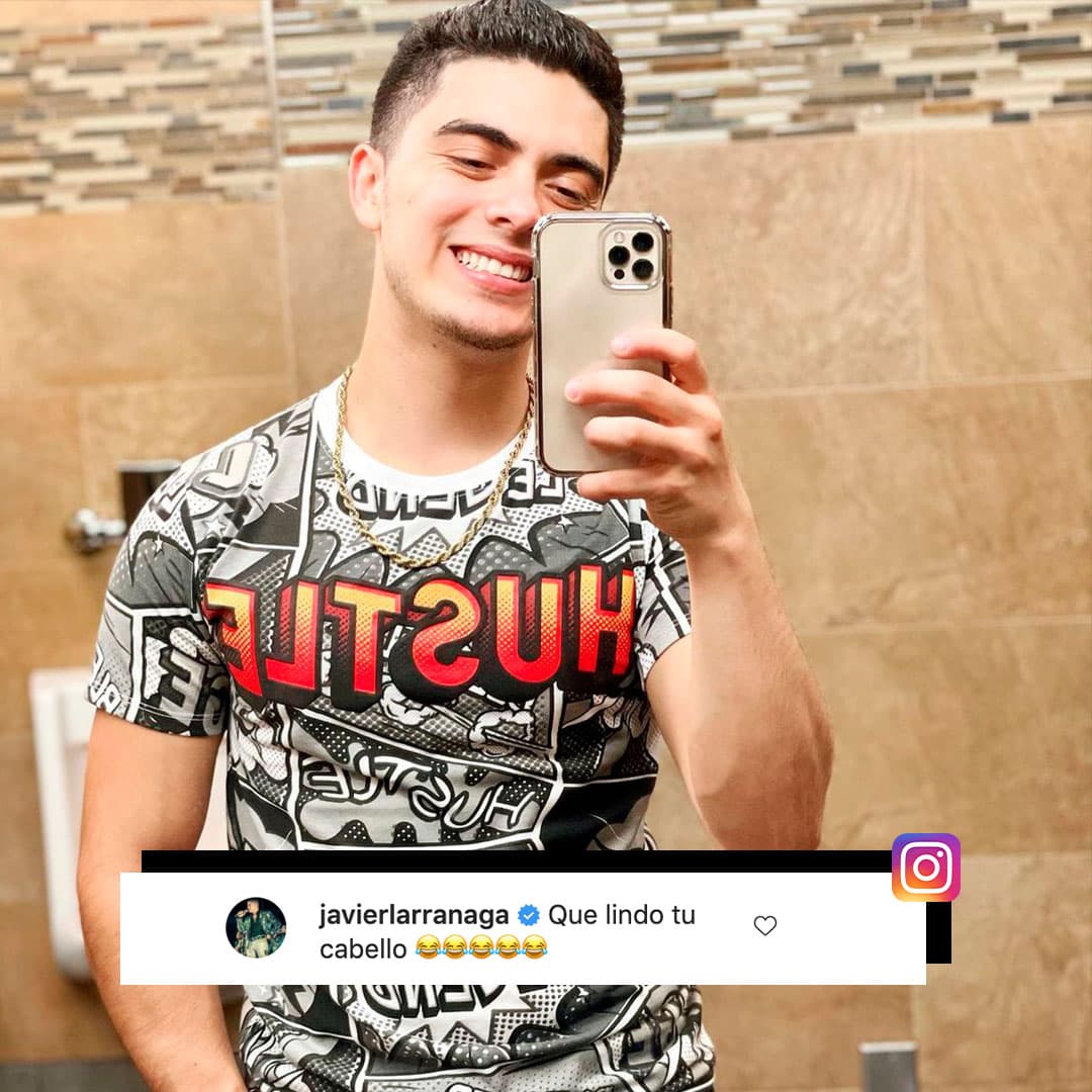 Además, colegas del genero también le comentaron, como es el caso de Javier Larrañaga, de Los Sebastianes, que resaltó su cabello.