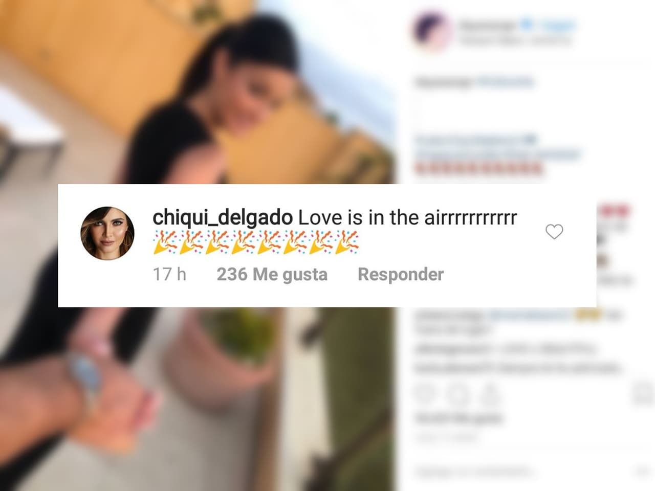 También Chiquinquirá Delgado, presentadora de Mira Quién Baila, se mostró emocionada porque Dayanara tiene un nuevo amor.