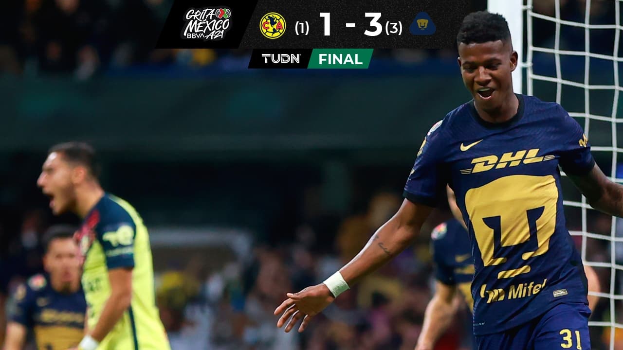 Washington Corozo marcó un doblete al América para enfilar a Pumas a Semifinales.