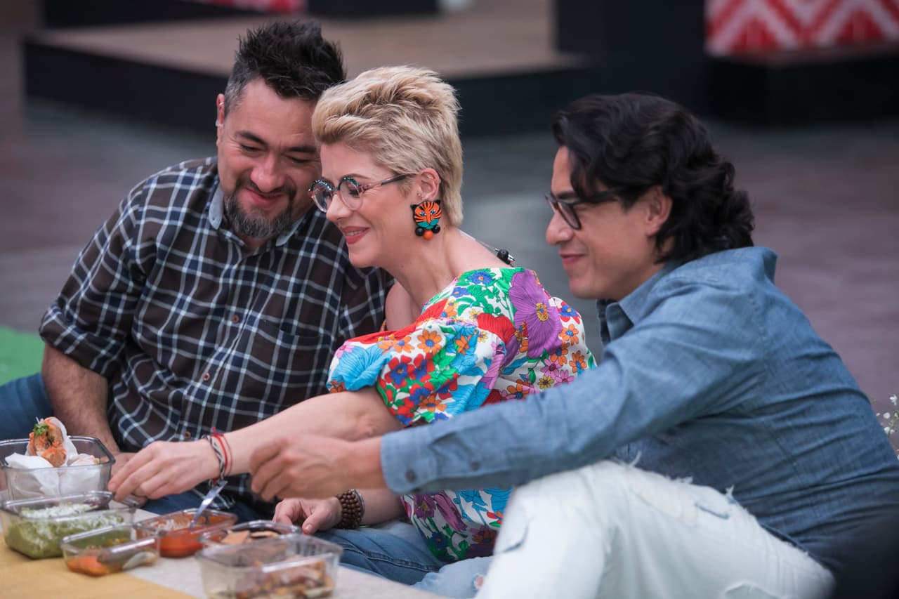 Los chefs se veían contentos ante este manjar.