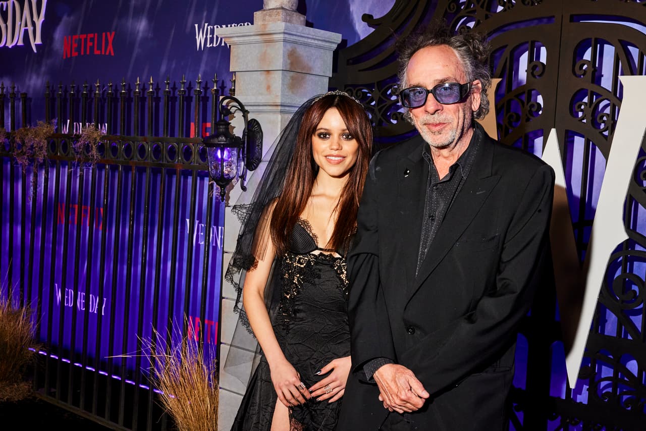 Jenna Ortega y Tim Burton