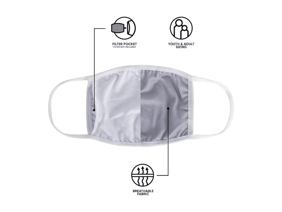 Este cubrebocas está hecho de tela, 100% algodón, sin embargo no es un accesorio recomendable para los trabajadores del sector salud.