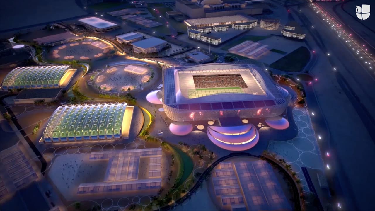 Representación del estadio Al Rayyan y en qué punto de la construcción se encuentra