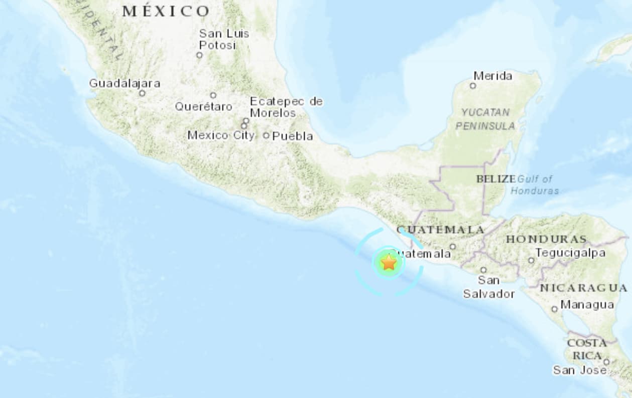 Sismo de 6.3 sacude a la comunidad de Puerto Madero en México