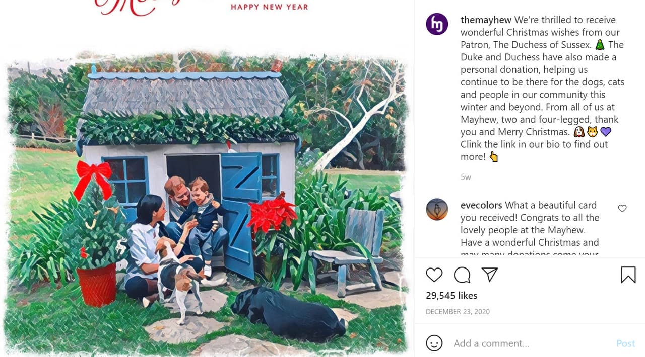 "No teníamos idea de cómo se vería antes de tener la foto, y cuando la vimos, pensamos: '¡Oh, vaya!' Está muy orientado a la familia,
<b><a href="https://www.instagram.com/p/CJJ867ullle/" target="_blank">fue realmente encantadora</a></b>".
<br>