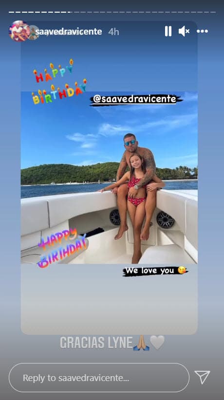 Pero una de las más importantes fue la de su
<b> hija Gia</b>, a quien tuvo durante su relación con la locutora Lynette Chico.
<br>