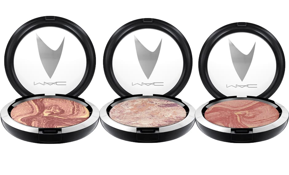 Tres polvos para darle color a la piel de tu cara. Los tonos: Highly Illogical, Luna Luster, Strange New Worlds. $34 dólares cada uno, 
<a href="https://www.maccosmetics.com/collections-mac-star-trek">Maccosmetics.com</a>.