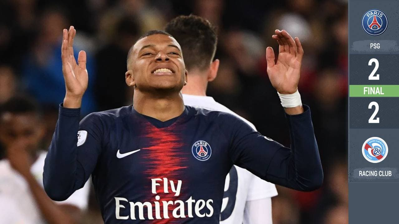 El PSG no pasó del empate ante el Estrasburgo y deberá esperar para ser campeón