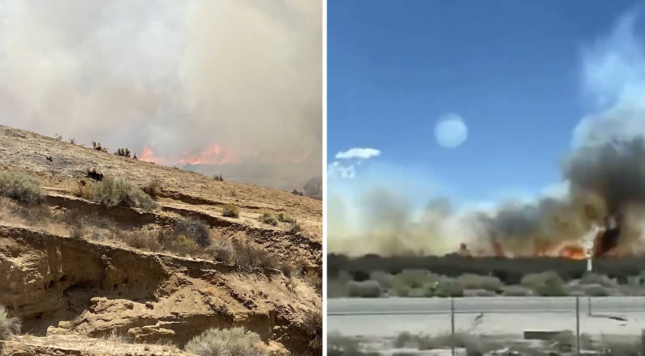 Incendio Farm se propaga rápidamente y alcanza 250 acres en Hesperia