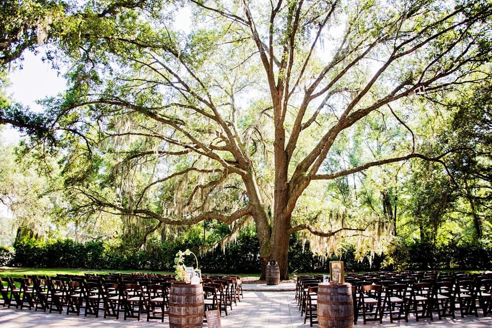 El lugar en donde se realizó esta particular boda fue en ‘Bowing Oaks Plantation’ en Jacksonville