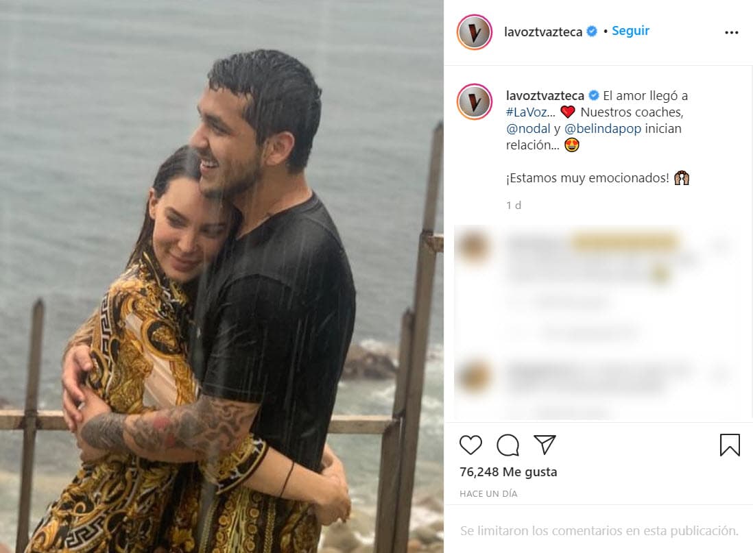 El 28 de agosto, Lupillo Rivera habló con Alan Tacher en 
<b><a href="https://www.univision.com/shows/despierta-america" target="_blank">Despierta América</a></b> sobre el noviazgo de Belinda y Christian Nodal. 
<br>