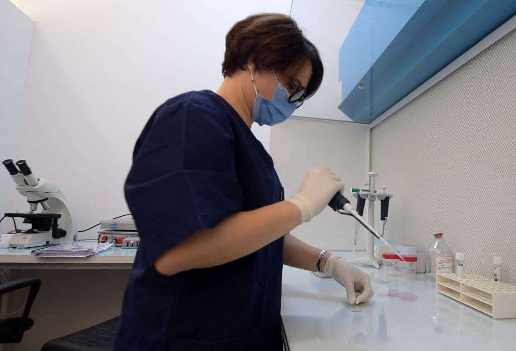 Proceso de congelar óvulos.