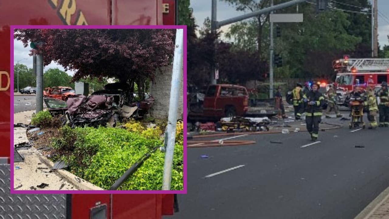 Robaron un carro, pero al escapar se estrellan con otro auto: una mujer murió