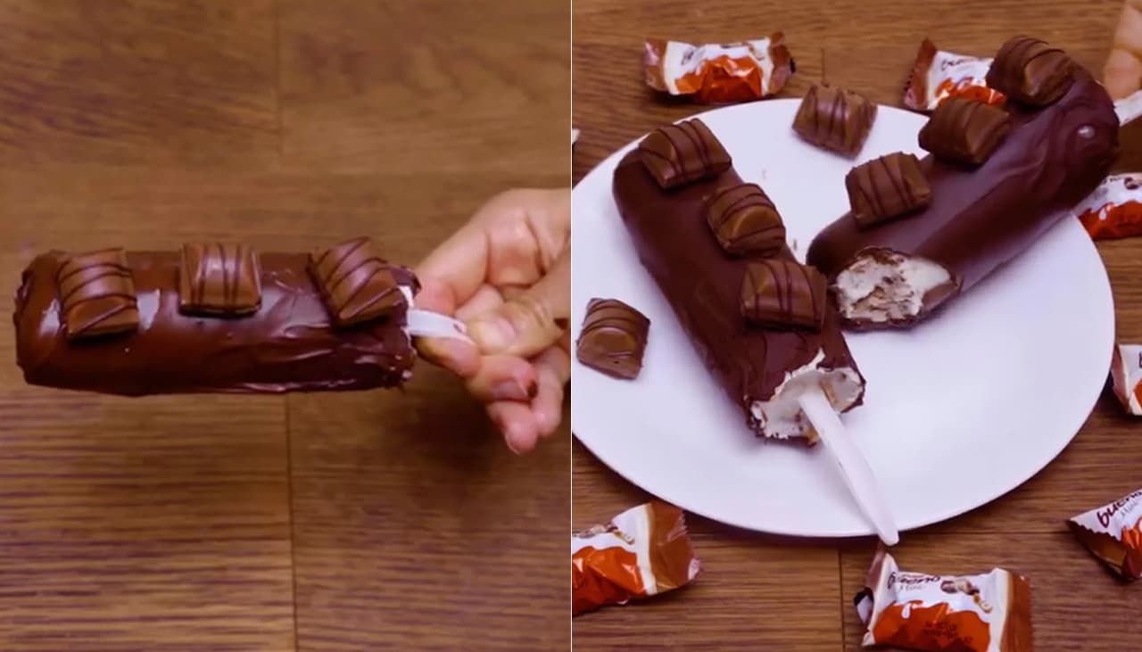 Transformar Kinder Bueno em sorvete é a coisa mais fácil e deliciosa do mundo 