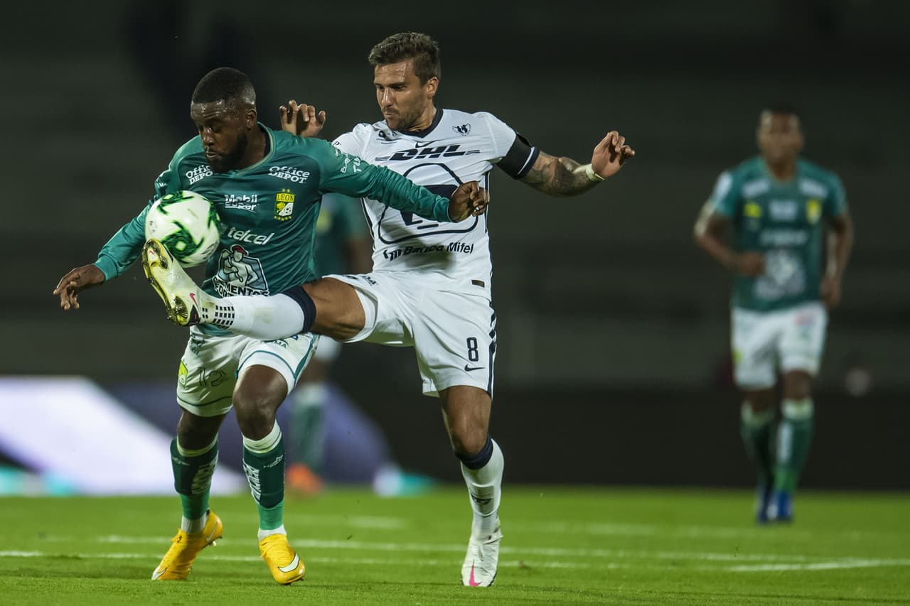 Con anotaciones de Carlos González y Emanuel Gigliotti, Pumas y León arrancan la final del Guard1anes 2020 con empate en Ciudad Univeristaria.