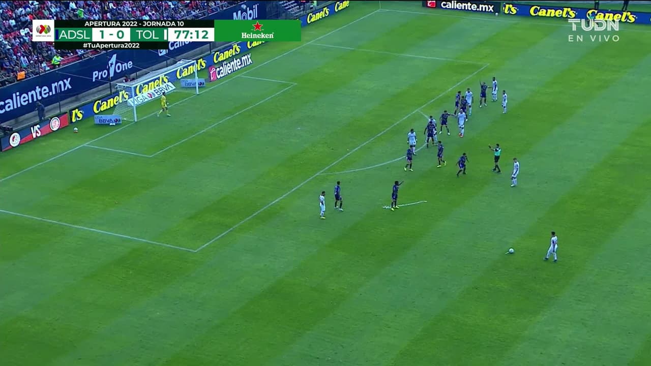 ¡TIRO ATAJADO! disparo por Leonardo Fernández.