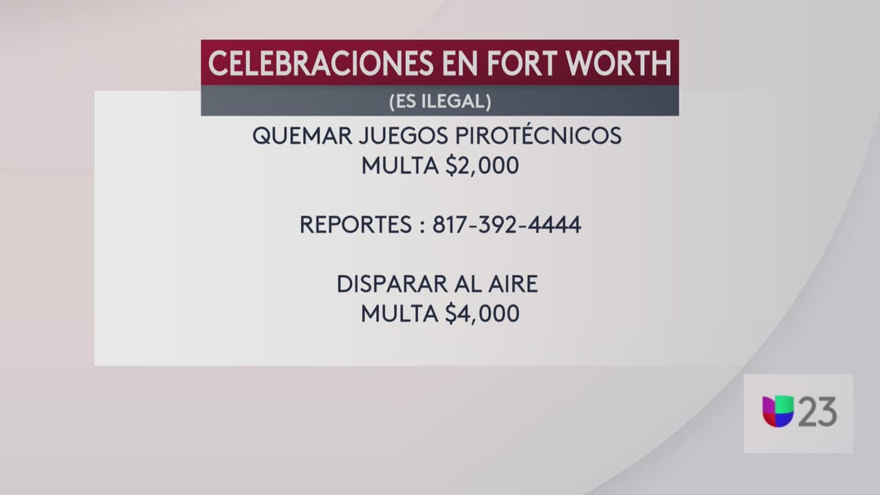 Multas de hasta $2,000 y cárcel por lanzar pirotecnia en el Metroplex