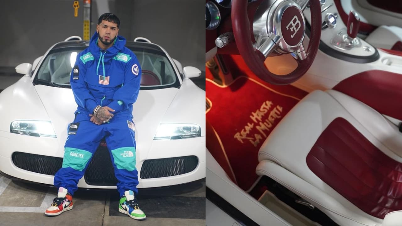 Anuel AA también cumplió el sueño de ser propietario de un Bugatti tras adquirir un Veyron Grand Sport. Este cuenta con un exterior de color blanco perla y una cabina en sintonía con la carrocería pero con detalles en rojo. De hecho, el puertorriqueño compartió su interés de tener un Bugatti en múltiples ocasiones incluso a través de canciones como “Cambio”, “Liberace” e “Illuminati”.
<br>
<br>
<b>Relacionado:</b>
<a href="https://www.univision.com/carros/carros-y-famosos/asi-es-el-lujoso-carro-con-el-que-anuel-aa-sorprendio-a-karol-g-en-su-cumpleanos-fotos"><u>Así es el lujoso carro con el que Anuel AA sorprendió a Karol G en su cumpleaños</u></a>