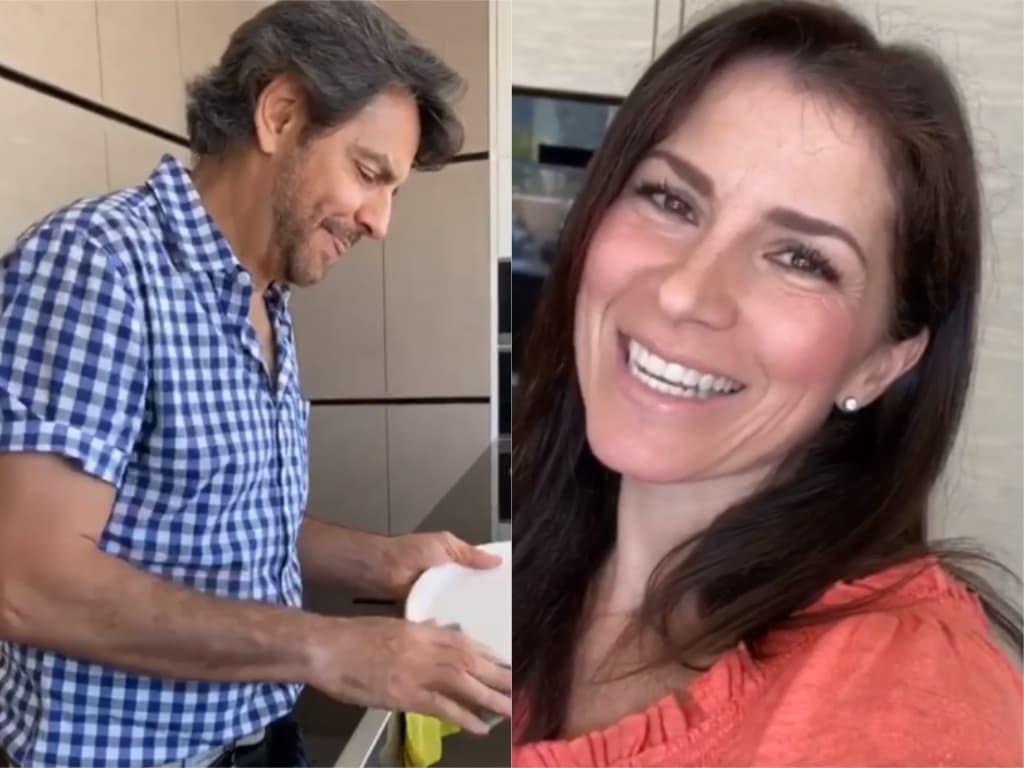 “Es una obligación compartida”: Eugenio Derbez se pone a lavar los trastes de la casa 