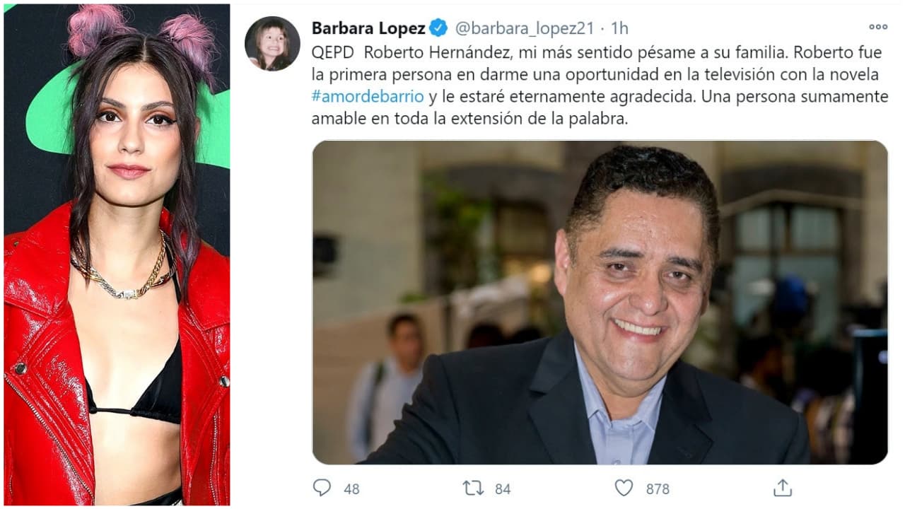 Bárbara López le agradeció por haberle dado su primera oportunidad en una telenovela.