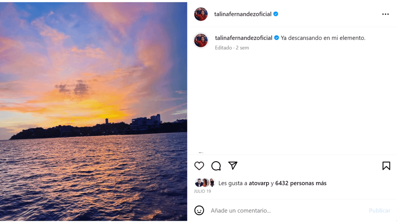 Las cenizas de Talina Fernández ya descansan en el mar