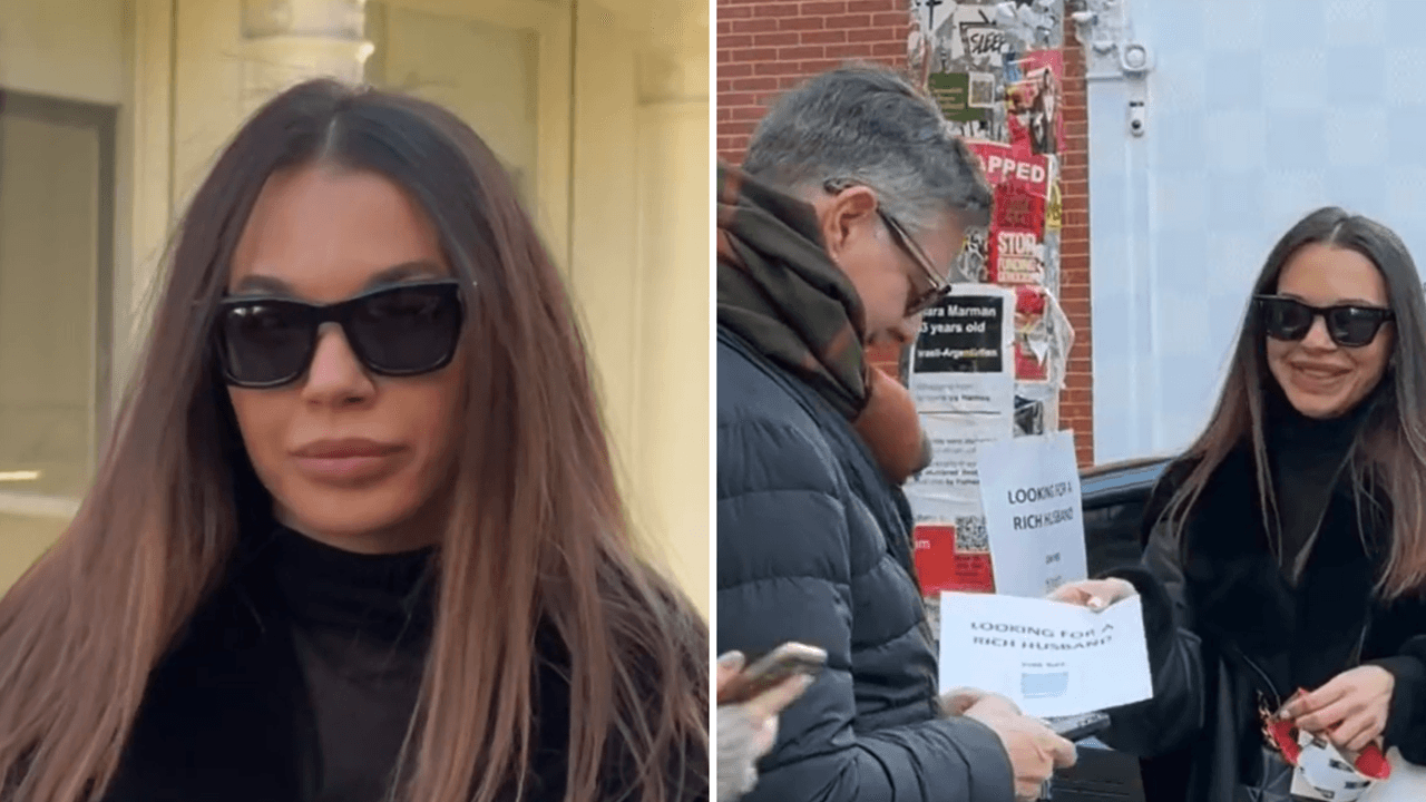  Mujer cuelga anuncios en la calle para encontrar “esposo rico” y se hace viral, ¿lo logró?