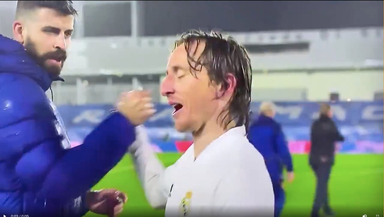 Luka Modric a Piqué: "Estás esperando para rajar ahora, eh"