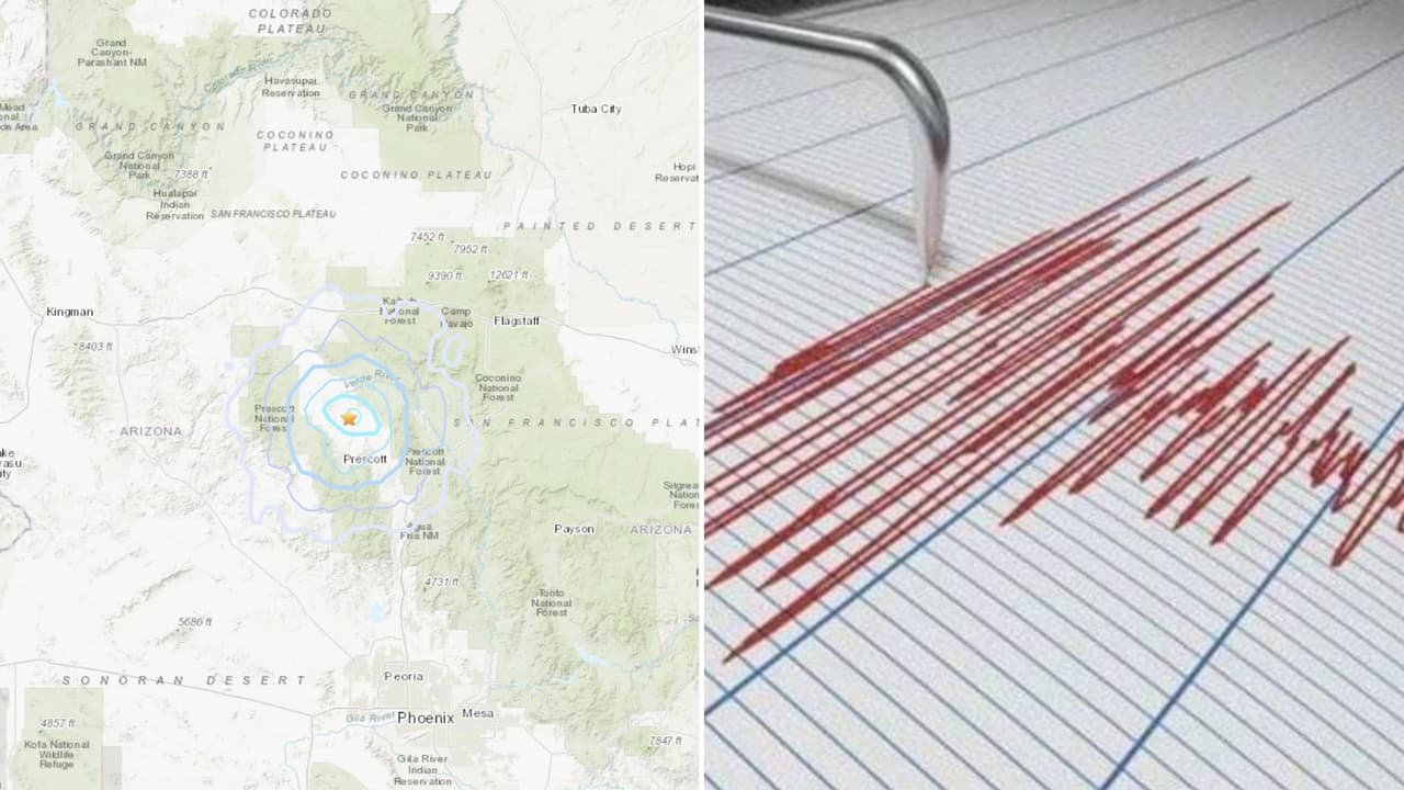 Sismo de 3.8. de magnitud sorprende a comunidades en el condado de Yavapai