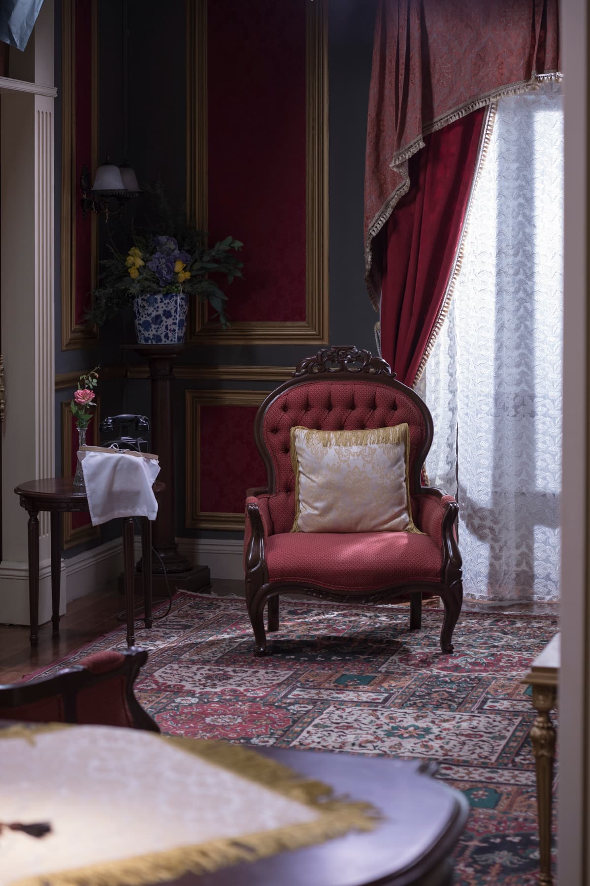 Hechos con finas telas.