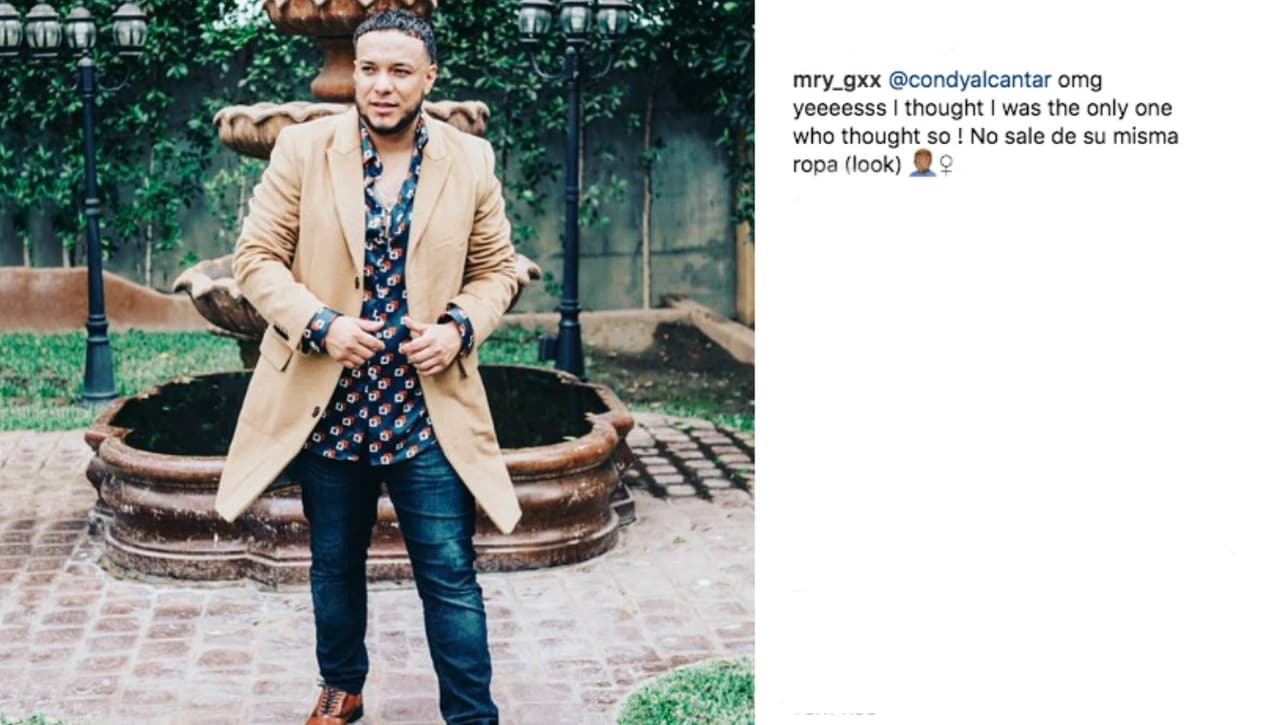No fue la única en comentar sobre el estilo de
<b><a href="https://www.univision.com/shows/despierta-america/para-lorenzo-mendez-es-natural-filmarse-intimamente-video"> Lorenzo Méndez</a></b>. Otra que se identifica como 'mry_gxx' también estuvo de acuerdo con 'condyalcantar' y añadió que el prometido de Chiquis Rivera, "no sale de su misma ropa ('look')."