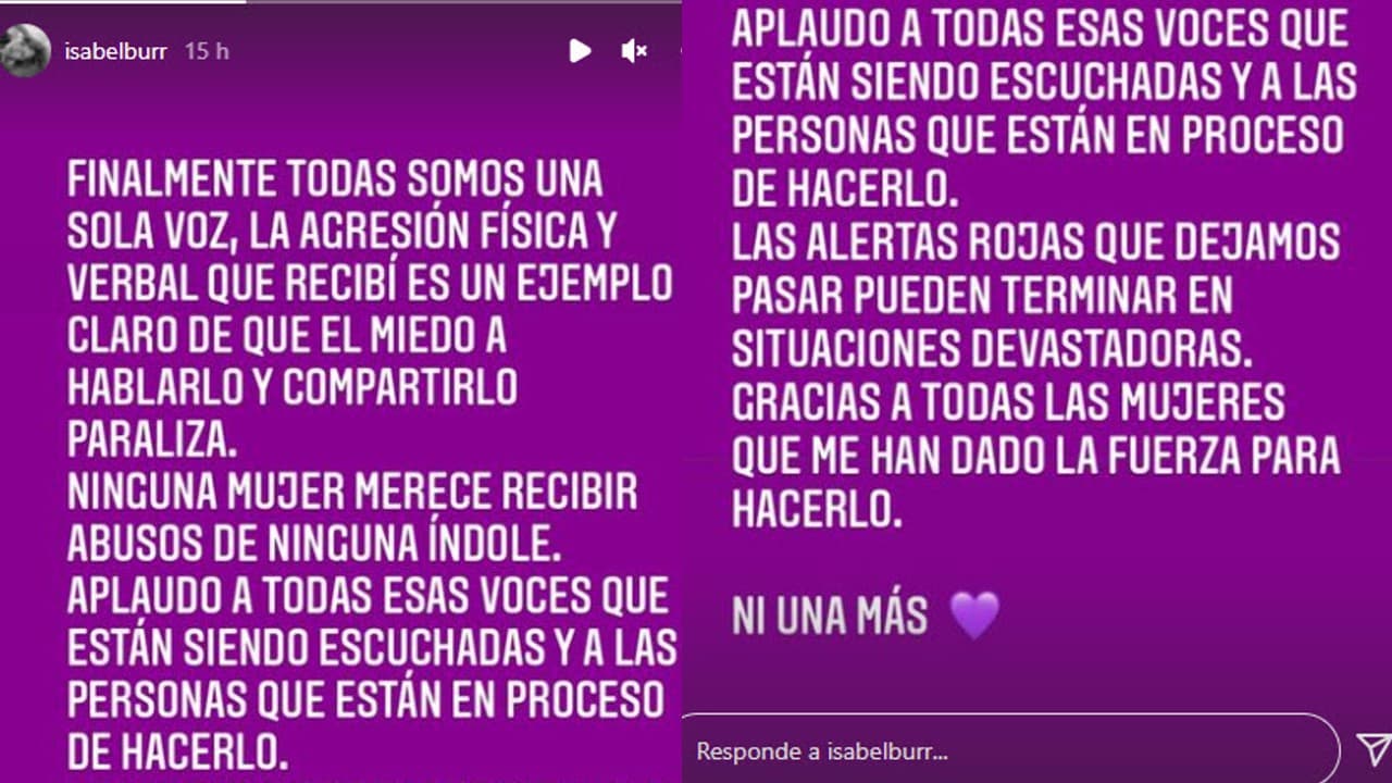 Isabel Burr denuncia violencia física y verbal.