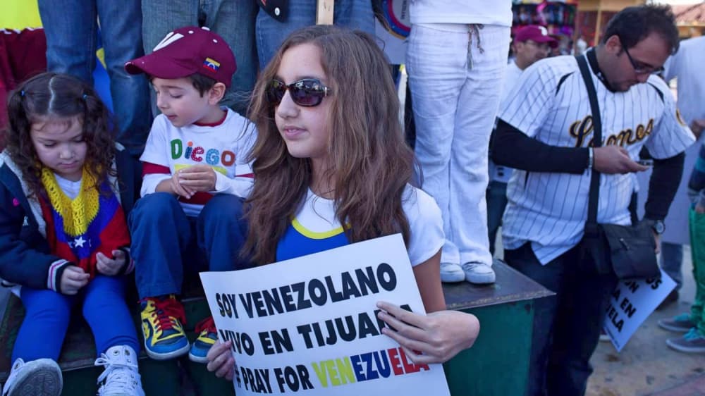Venezolanos que viven en Tijuana se han sumado al rechazo contra el régimen de Maduro.