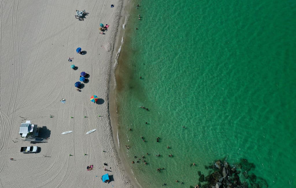 Hermosos colores en las playas.