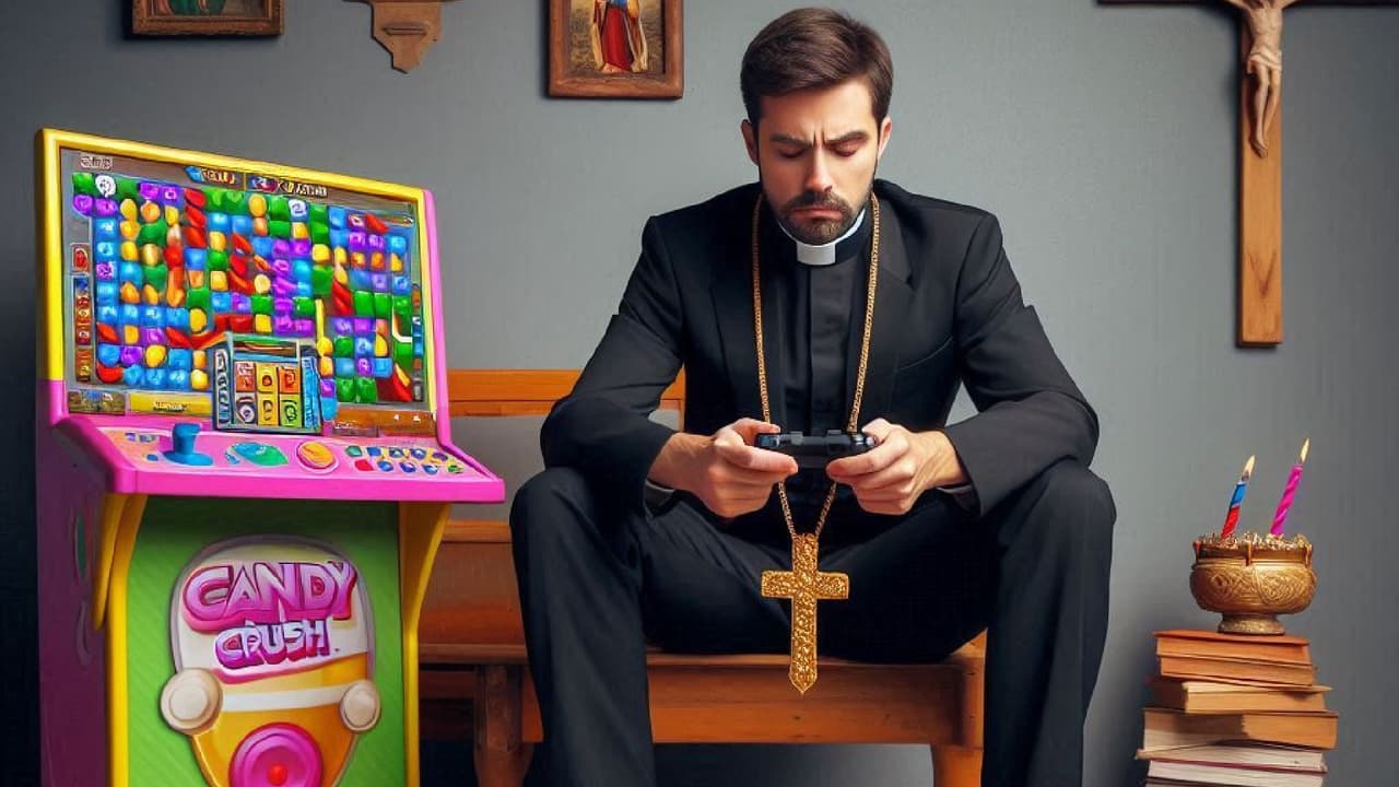 Sacerdote gastó más de 40 mil dólares de su iglesia en 'Mario Kart’, ‘Candy Crush' y otros juegos