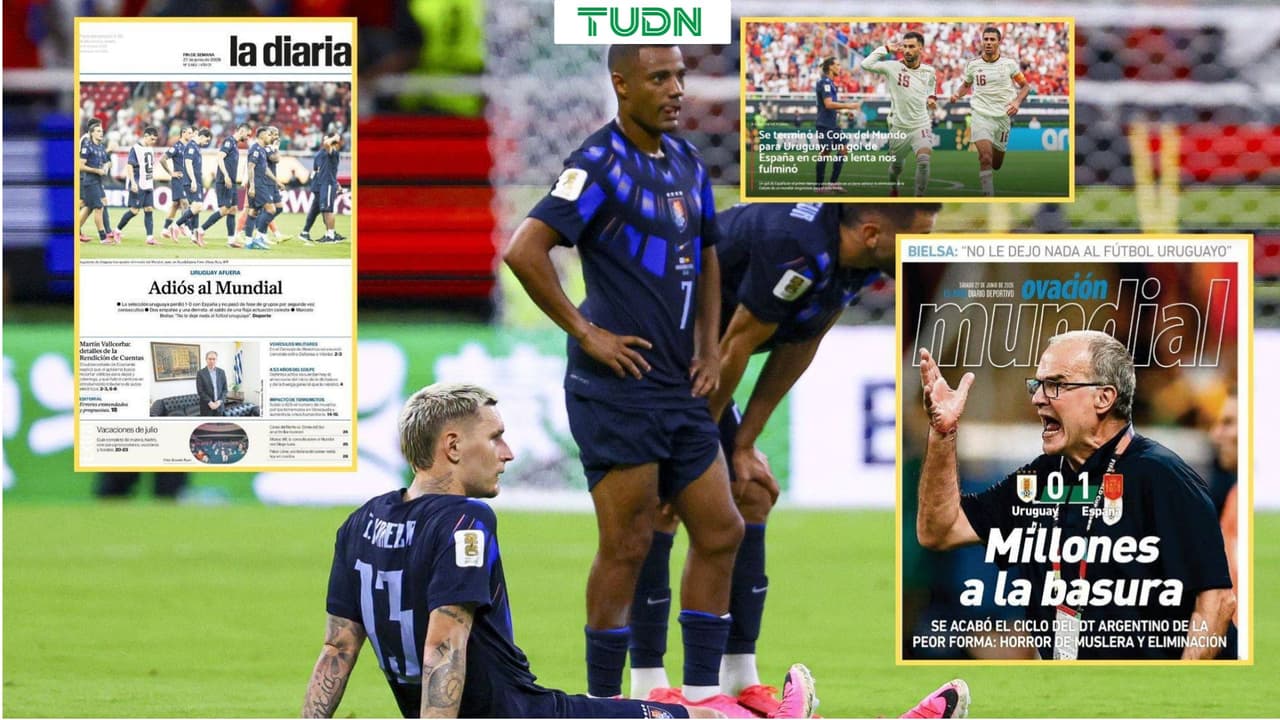 Prensa de Uruguay reacciona a la eliminación del Mundial 2026