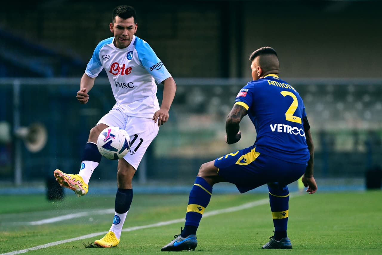 Lozano fue titular con el cuadro 'azzurro'.