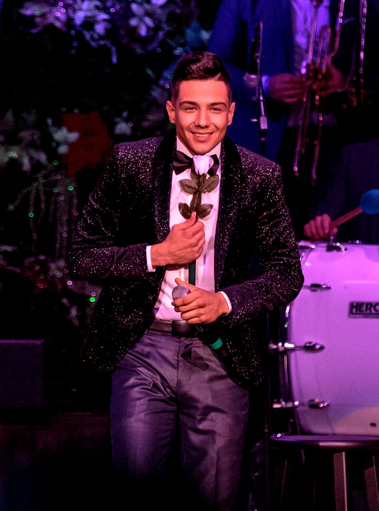 Y no dejó de mostrar su cariño por esta velada única.