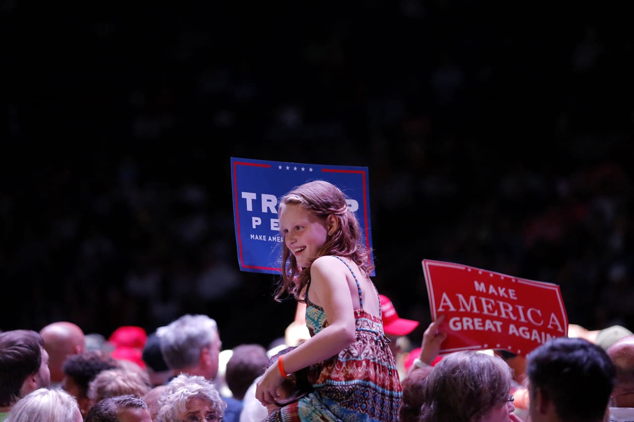 En Jackson, Mississippi el 80% de la población es afroestadounidense. Sin embargo en el evento de Trump en esa ciudad la mayoría eran blancos.