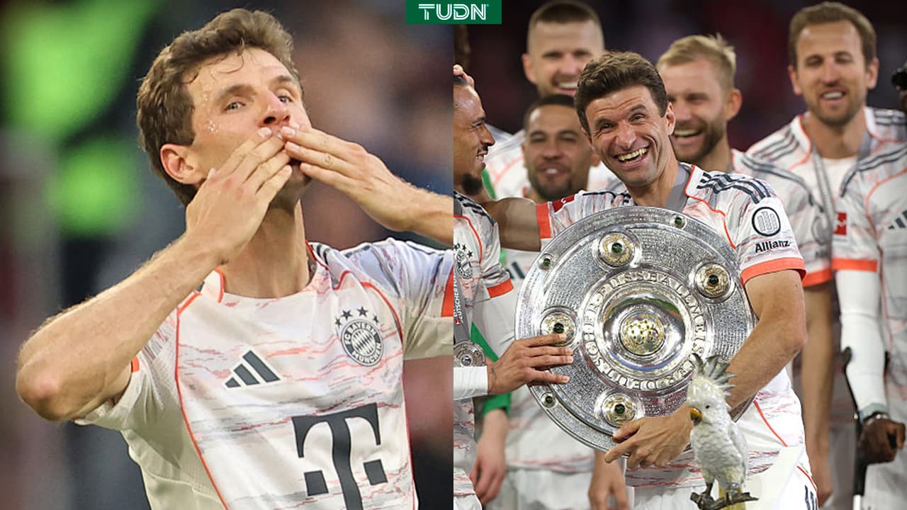 Muller se despide del Bayern en festejo por el título