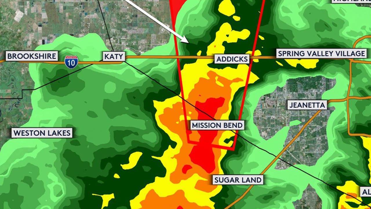 Emiten aviso por tornado para la zona de Mission Bend y Addicks 