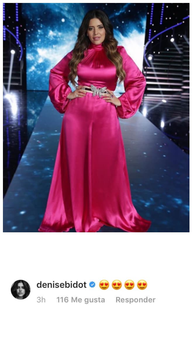 Denise Bidot le envió mucho amor a Francisca.