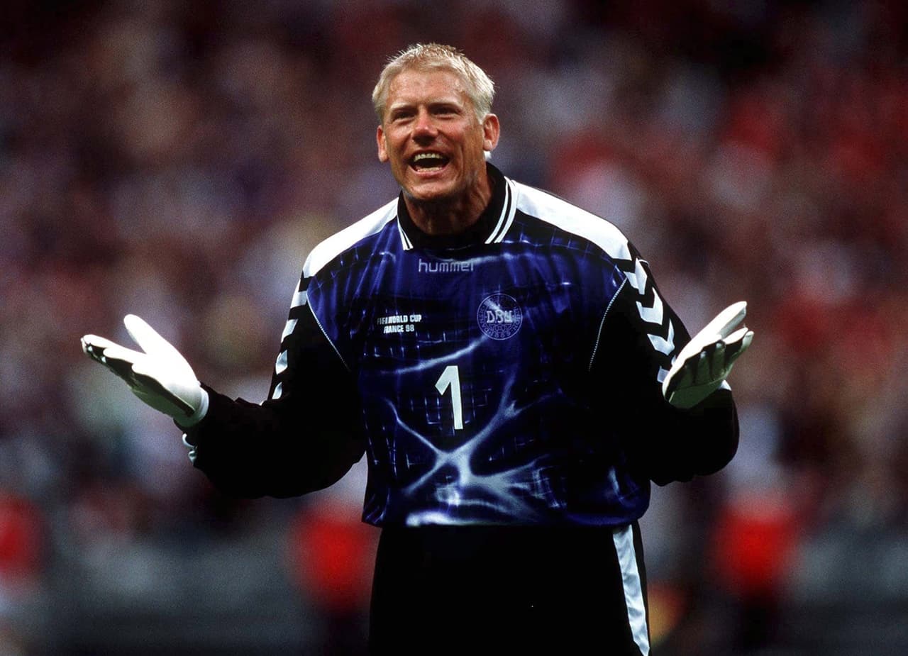 Peter Schmeichel fue figura de Dinamarca en Francia 1998