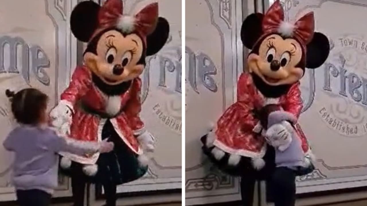 ¿Minnie Mouse "jaloneó" a niña en Disneyland? video enfurece a usuarios: ella quería un abrazo
