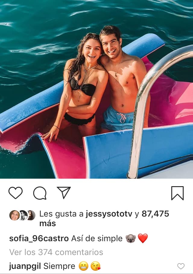 Desde que ambos confirmaron su noviazgo comenzaron a enviarse románticos mensajes en Instagram.