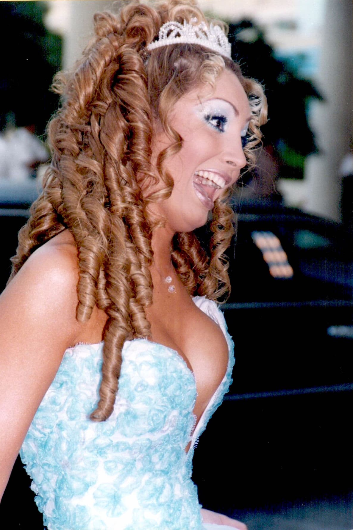 Cual princesa de Disney, así se presentó Paty a la alfombra. No sabemos en qué estaba pensando, pero sin duda dejó huella ese año.