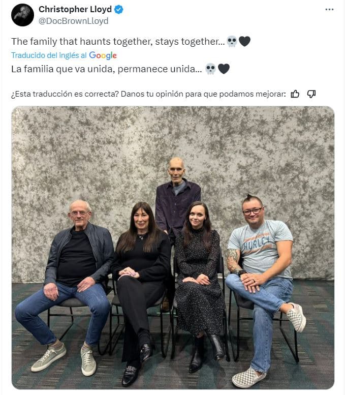 Reunión del elenco de 'Los locos Addams'
